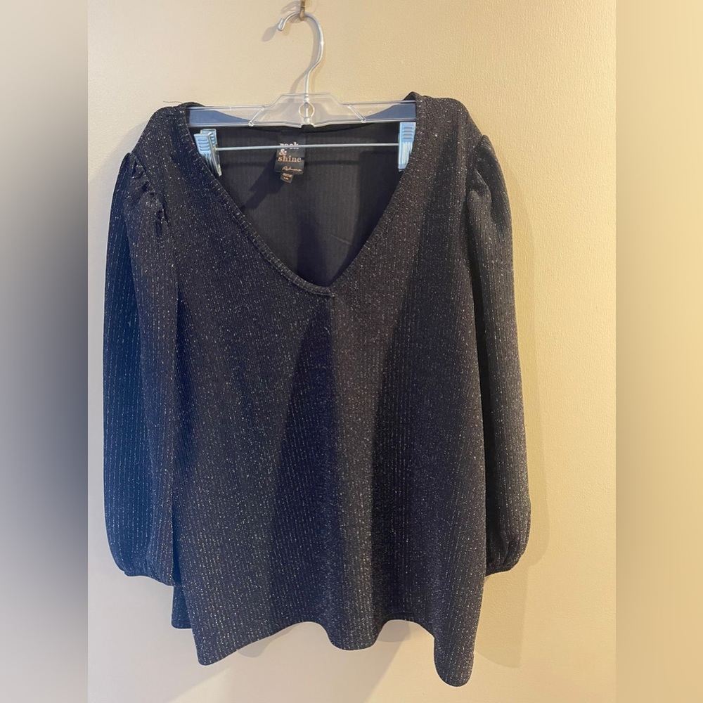 Black Sparkly Blouse
